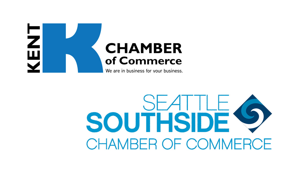 Logo image of the Chamber of Commerce, Kent, Washington.