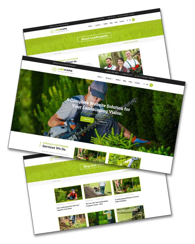 Landscaping Website Samples